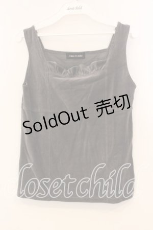 画像: Jane Marple / ベロアタンクトップ M チャコール O-25-12-30-021-JM-TO-IG-OS