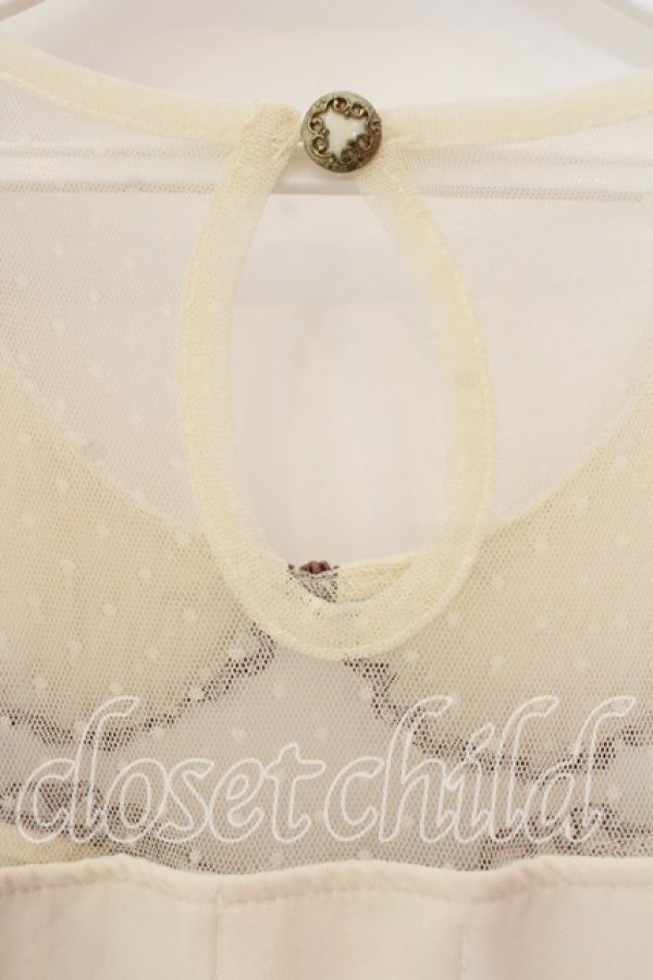 画像4: LIZ LISA / ドッキング半袖ワンピース  アイボリー O-25-12-30-028-LO-OP-IG-OS (4)