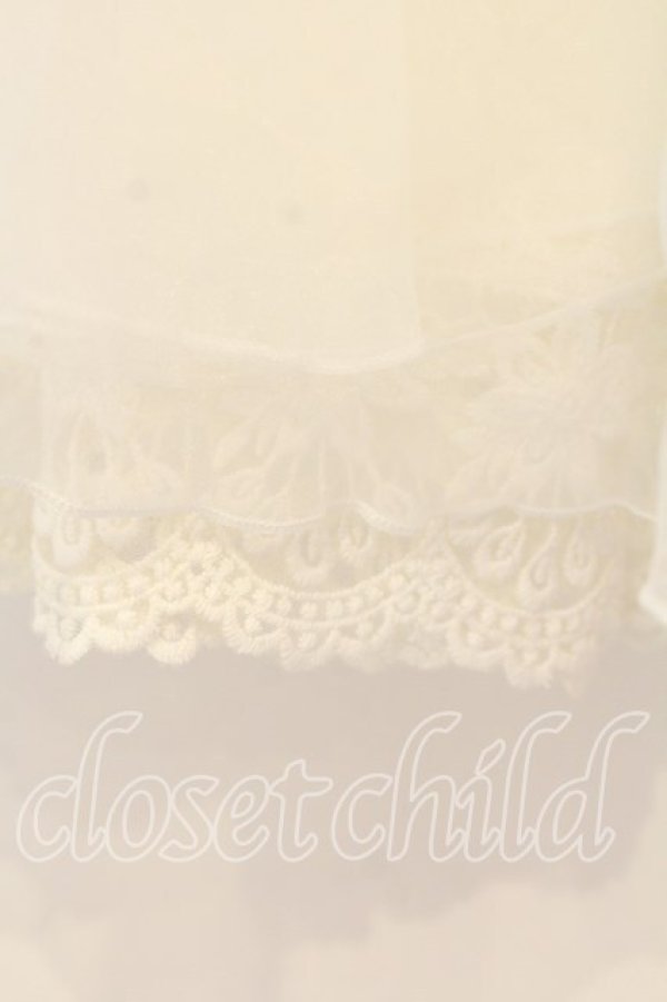 画像2: Favorite / ボリュームオーガンジースカート  シロ O-25-12-30-030-LO-SK-IG-OS (2)