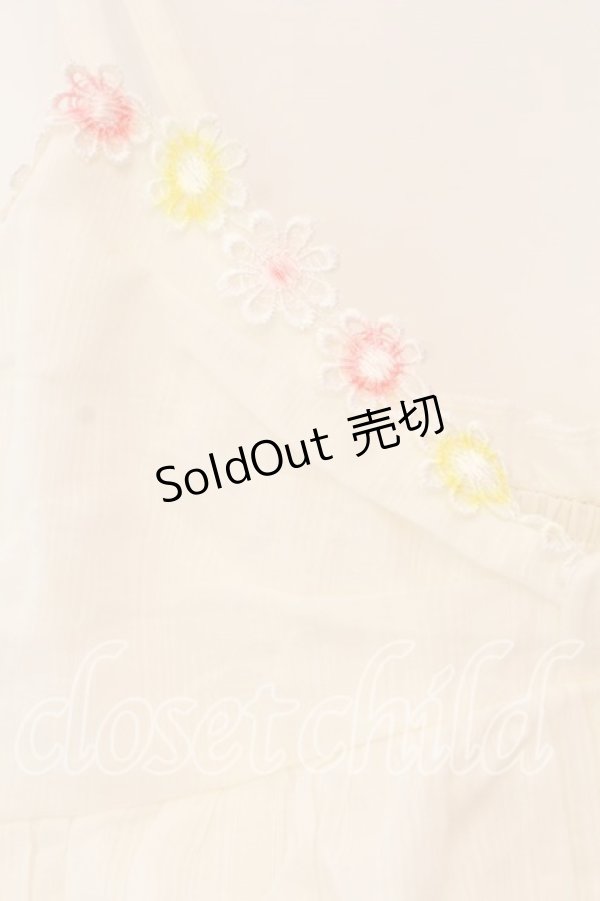 画像2: LIZ LISA / フラワーレースティアードキャミソール  シロ O-25-12-30-032-LO-TO-IG-OS (2)