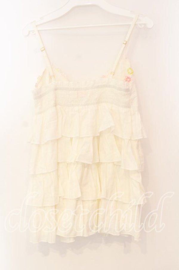 画像3: LIZ LISA / フラワーレースティアードキャミソール  シロ O-25-12-30-032-LO-TO-IG-OS (3)
