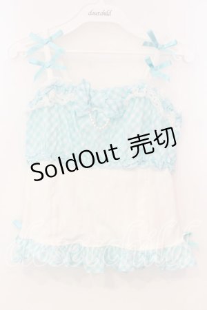 画像: Angelic Pretty / ギンガム切替キャミソール  シロ×サックス O-25-12-30-033-AP-TO-IG-OS