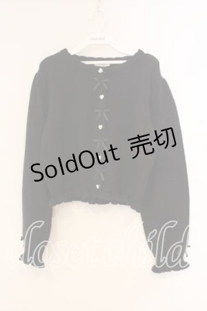 画像: Alice Mashiro / ニットカーディガン L クロ O-26-01-05-029-0-TO-OW-ZT0107X