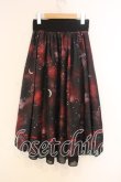 画像2: axes femme / ステラプリントイレヘムスカート F ワイン O-26-01-05-032-AX-SK-OW-OS (2)