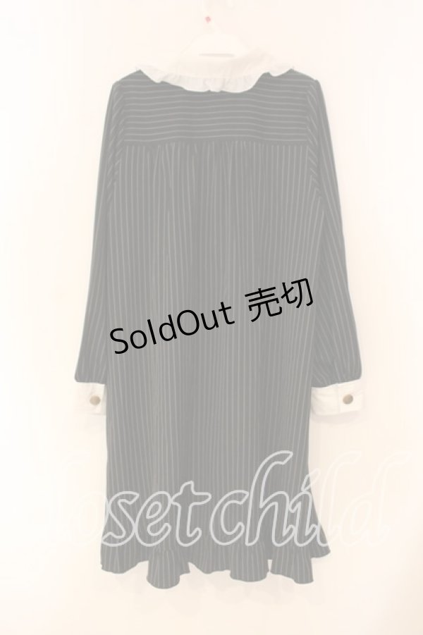 画像2: axes femme POETIQUE / メッセージリボンワンピース M クロ O-26-01-05-040-AX-OP-OW-OS (2)