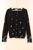 画像1: axes femme / オーナメント刺繍ニットカーディガン M クロ O-26-01-05-042-AX-TO-OW-ZT0107X (1)