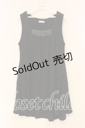 画像: axes femme / サイドタックノースリーブチュニック M クロ O-26-01-05-043-AX-TO-OW-ZT535