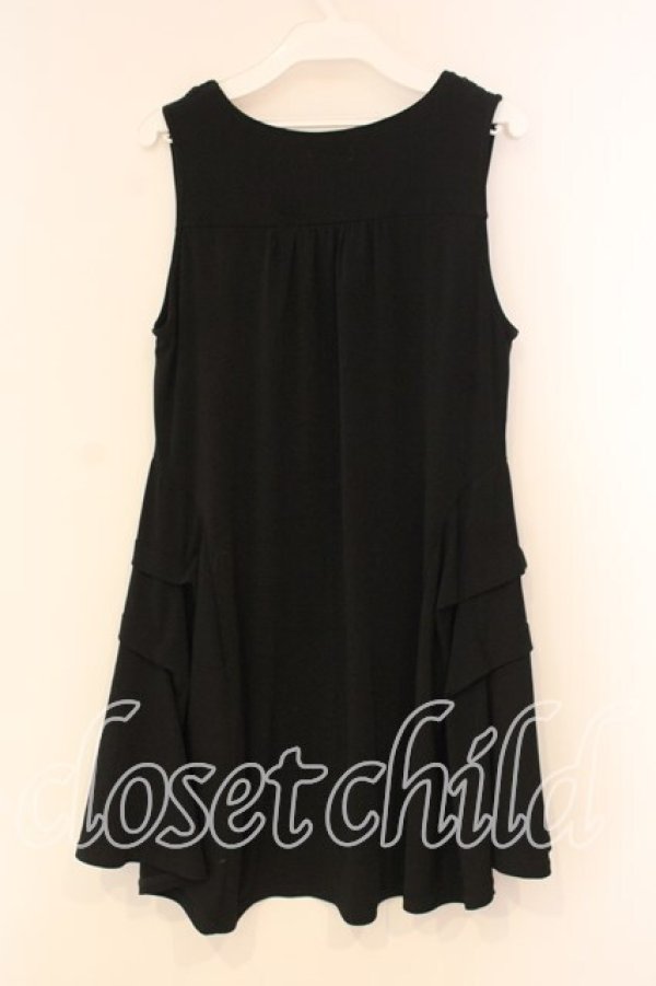 画像2: axes femme / サイドタックノースリーブチュニック M クロ O-26-01-05-043-AX-TO-OW-ZT0107X (2)