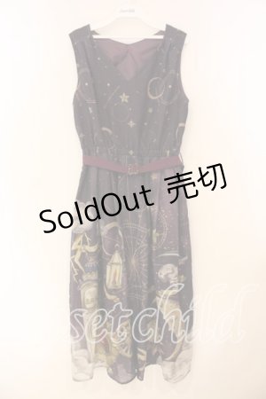 画像: axes femme / タロットカードモチーフワンピース F パープル O-26-01-05-047-AX-OP-OW-ZT537