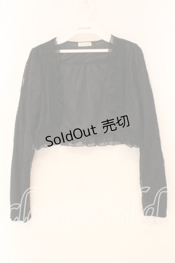 画像1: axes femme / レーシーボレロ M クロ O-26-01-05-056-AX-TO-OW-OS (1)