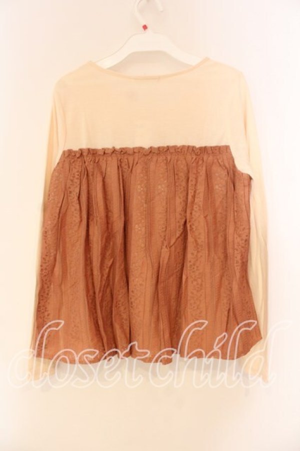 画像2: axes femme / ビスチェ風切り替えプルオーバー M オレンジ O-26-01-05-066-AX-TO-OW-ZT0107X (2)