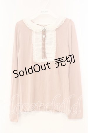 画像: axes femme / 衿付きブロッキングプルオーバー M ピンク O-26-01-05-067-AX-TO-OW-OS