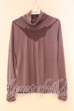 画像: axes femme / ギャザー使いインナー M パープル O-26-01-05-074-AX-TO-OW-ZT0107X