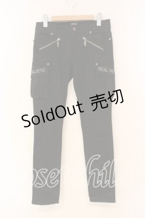 画像: GHOST of HARLEM / ストレッチスキニーカーゴパンツ M ブラック O-26-01-05-088-GL-TO-YM-OS