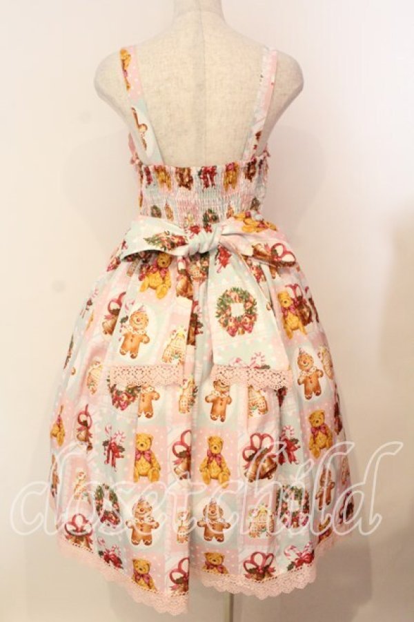 画像5: Chalmiere / クリスマス柄ジャンスカ  ピンク O-26-01-05-007-0-OP-IG-OS (5)