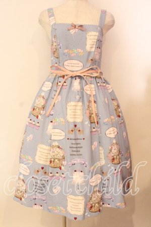 画像: axes femme kawaii / 10thアニバーサリージャンパースカート  サックス O-26-01-05-009-AX-OP-IG-OS