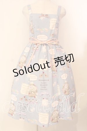 画像: axes femme Kawaii / 10thアニバーサリージャンパースカート  サックス O-26-01-05-009-AX-OP-IG-OS