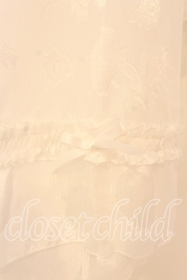 画像2: 時光lolita / シェル柄フリルボレロ L シロ O-26-01-05-014-0-TO-OW-ZT0107X (2)