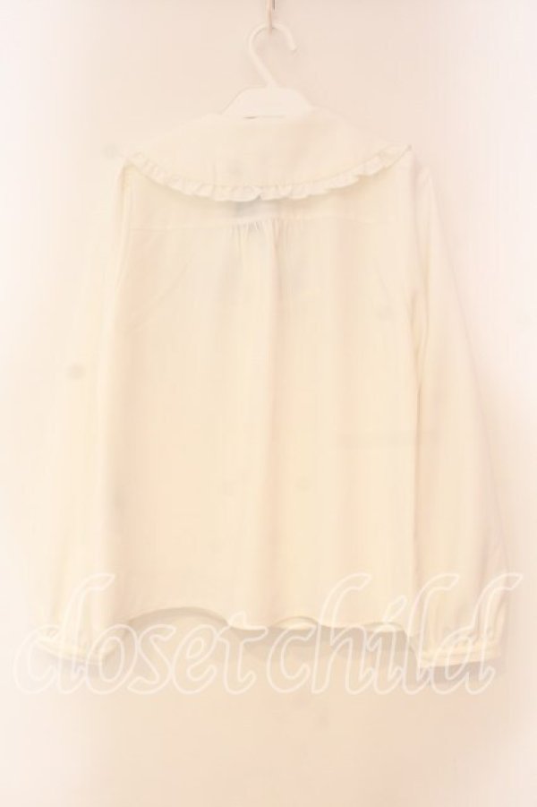 画像3: NIBBLE POISON / ナイトメアチェックリボンブラウス M シロ O-26-01-05-016-0-BL-OW-ZT0107X (3)