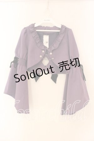 画像: NIBBLE POISON / ボレロデザインショートジャケット M パープル O-26-01-05-017-0-JA-OW-ZT535