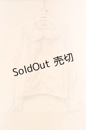 画像: Chalmiere / コットンレース丸襟ブラウス M シロ O-26-01-05-022-0-BL-OW-OS