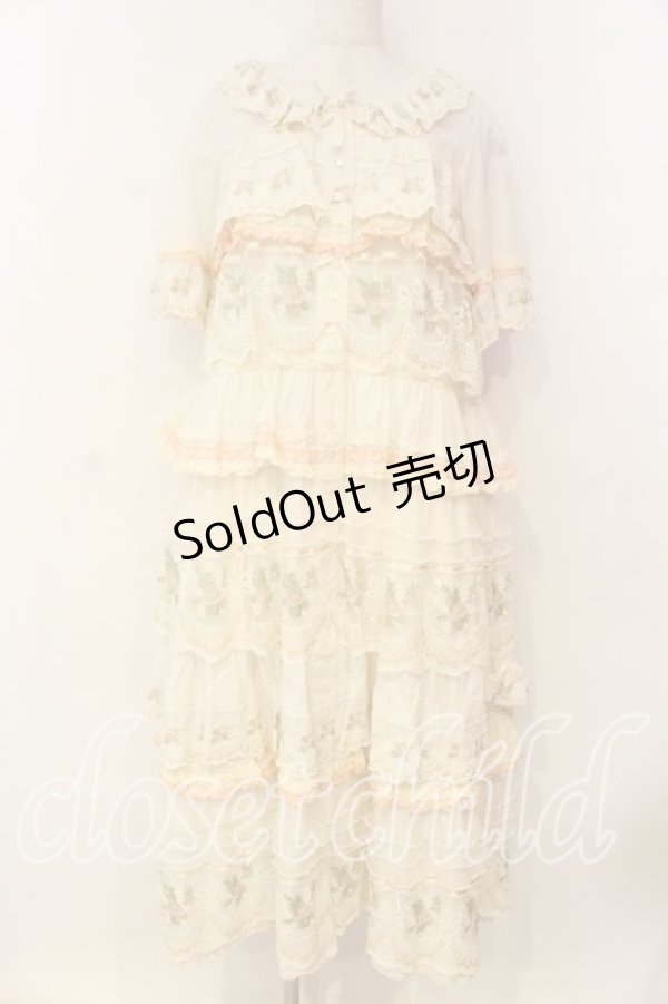 画像1: PINK HOUSE / ロココレース使いワンピース  キナリ O-26-01-08-026-LO-OP-OW-OS (1)
