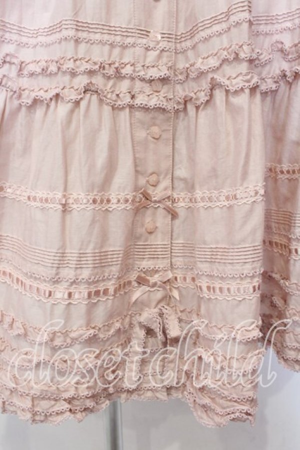 画像3: PINK HOUSE / ローンフリルティアードスカート  ピンク O-26-01-08-028-LO-SK-OW-OS (3)