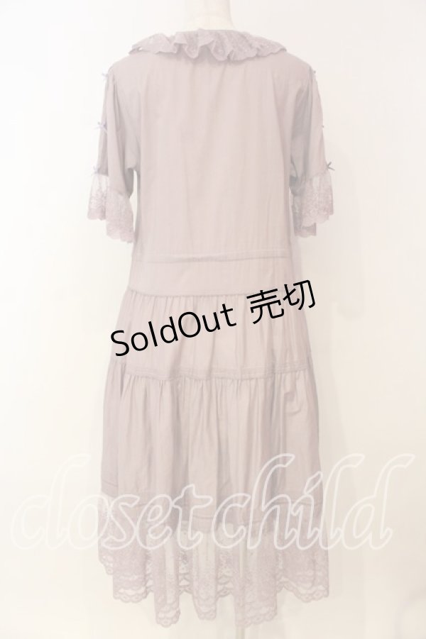 画像6: PINK HOUSE / ドットチュール×ローズチュールレース使いワンピース  ラベンダー O-26-01-08-030-LO-OP-OW-OS (6)