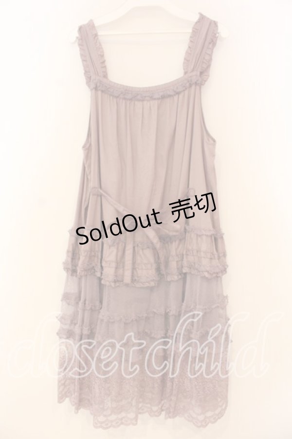 画像4: PINK HOUSE / ドットチュール×オリジナルローズチュールレース使いチュニックブラウス  ラベンダー O-26-01-08-032-LO-OP-OW-OS (4)