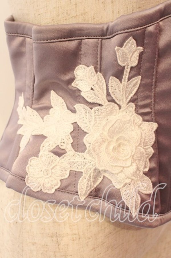 画像3: abilletage / ローズモチーフミニコルセット 4 ラベンダー O-26-01-08-003-GO-TO-IG-OS (3)