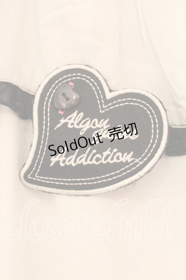 画像2: ALGONQUINS / 異素材ティアードスカート  ブラック×ホワイト O-26-01-08-034-AL-SK-IG-OS (2)