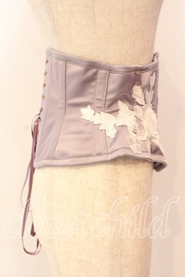 画像4: abilletage / ローズモチーフミニコルセット 4 ラベンダー O-26-01-08-003-GO-TO-IG-OS (4)