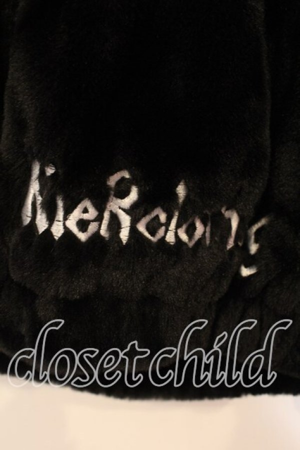 画像3: NieR Clothing / 超ふわもこ うさ耳2WAY OFF-SHOULDER OUTER アウター  ブラック O-26-01-08-043-PU-CO-IG-OS (3)