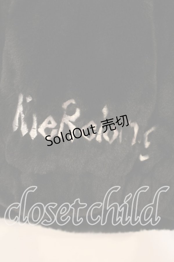 画像3: NieR CLOTHING / 超ふわもこ うさ耳2WAY OFF-SHOULDER OUTER アウター  ブラック O-26-01-08-043-PU-CO-IG-OS (3)