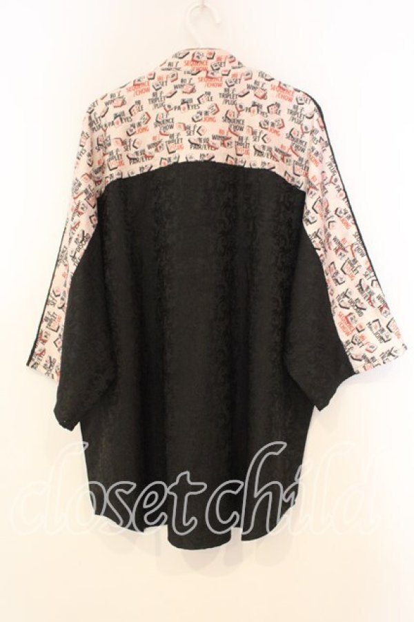 画像3: AXES-X / 麻雀牌プリントチャイナシャツ M クロ O-26-01-08-047-LO-BL-OW-OS (3)