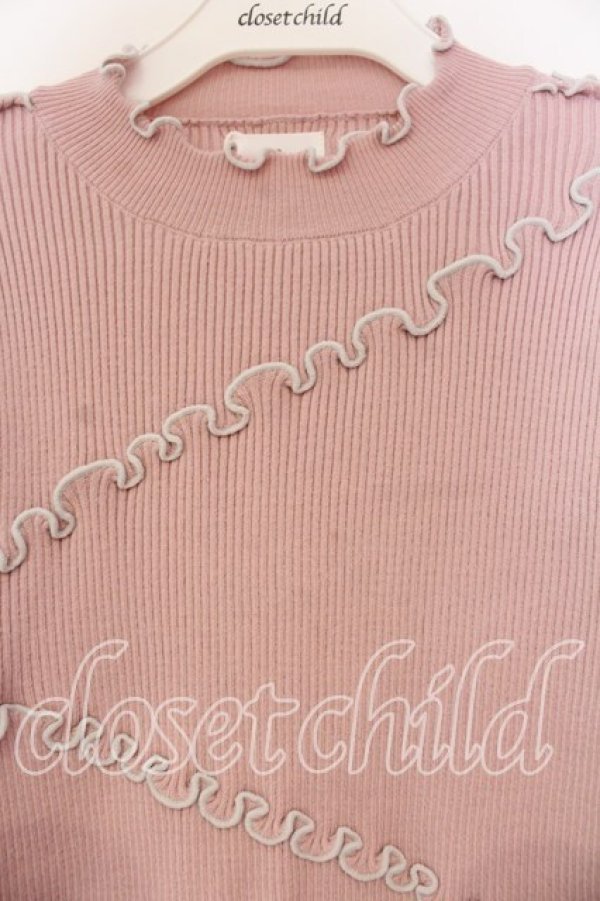 画像2: merry jenny / メロウリブニットトップス F ピンク O-26-01-08-053-LO-TO-YM-OS (2)