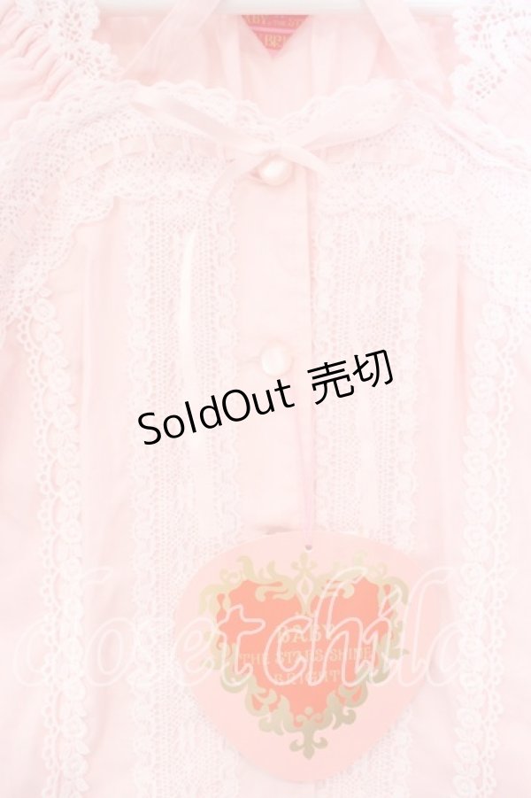 画像2: BABY,THE STARS SHINE BRIGHT / 姫袖後ろシャーリングブラウス  ピンク O-26-01-08-056-BA-BL-YM-OS (2)