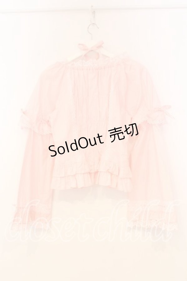 画像5: BABY,THE STARS SHINE BRIGHT / 姫袖後ろシャーリングブラウス  ピンク O-26-01-08-056-BA-BL-YM-OS (5)