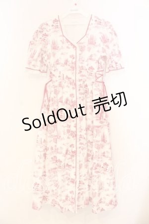 画像: MILK / プティ・トリアノンドレス  ピンクｘシロ O-26-01-08-057-ML-OP-YM-OS