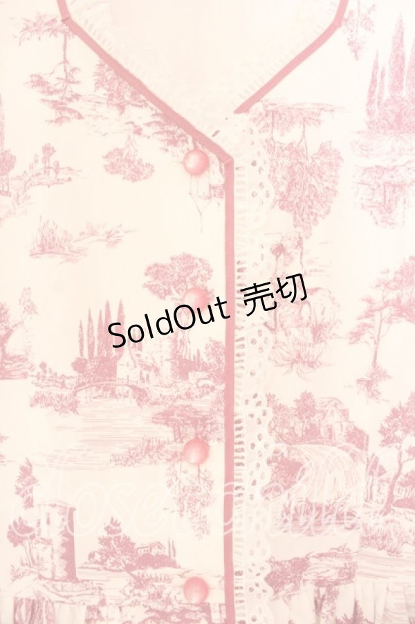 画像2: MILK / プティ・トリアノンドレス  ピンクｘシロ O-26-01-08-057-ML-OP-YM-OS (2)