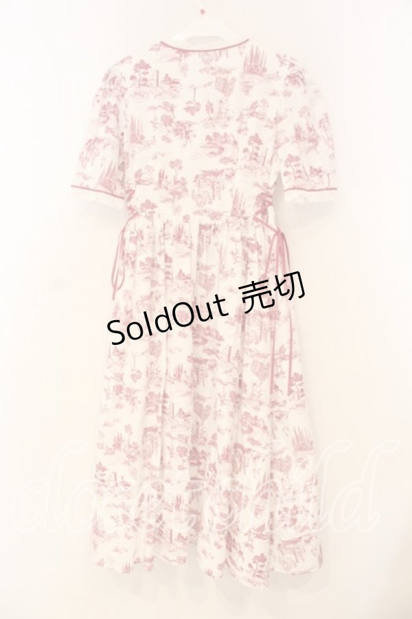 画像4: MILK / プティ・トリアノンドレス  ピンクｘシロ O-26-01-08-057-ML-OP-YM-OS (4)