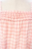 画像2: PINK HOUSE / ブロックギンガムキャミソールワンピース  ピンク O-26-01-08-058-LO-OP-YM-OS (2)