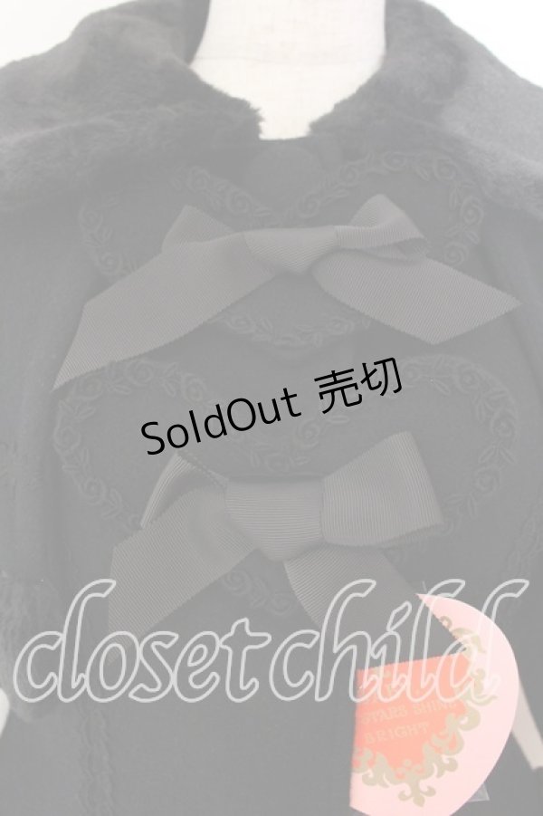 画像2: BABY,THE STARS SHINE BRIGHT / ハートミルキーコート（2024年）  クロ O-26-01-08-005-BA-CO-OW-OS (2)