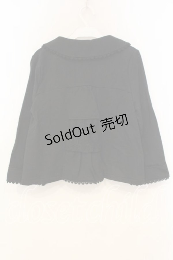 画像2: axes femme / フラワー釦カットジャケット M クロ O-26-01-08-060-AX-TO-OW-OS (2)