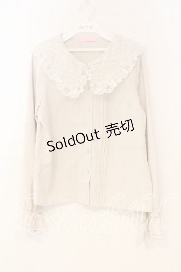 画像1: Honey Cinnamon / レースセーラーカラーブラウス  アイボリー O-26-01-08-063-LO-BL-IG-OS (1)