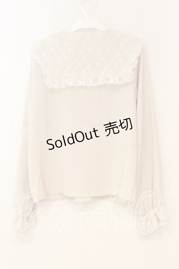 画像2: Honey Cinnamon / レースセーラーカラーブラウス  アイボリー O-26-01-08-063-LO-BL-IG-OS (2)