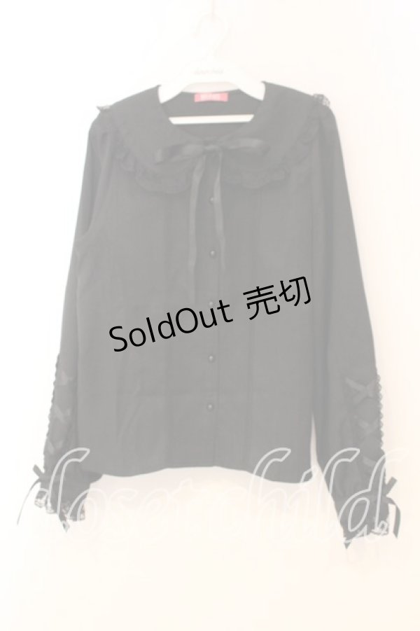 画像1: MA*RS / 袖スピンドルブラウス  クロ O-26-01-08-064-EL-BL-IG-OS (1)