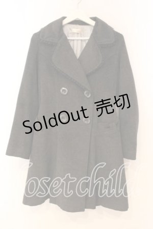 画像: axes femme / フリル襟コート M グレー O-26-01-08-068-AX-CO-OW-OS