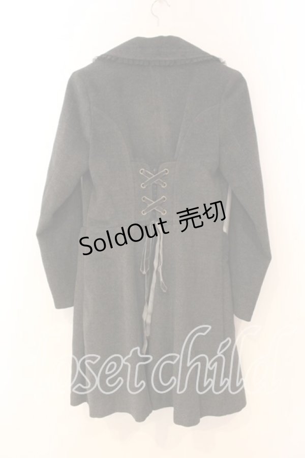 画像2: axes femme / フリル襟コート M グレー O-26-01-08-068-AX-CO-OW-OS (2)