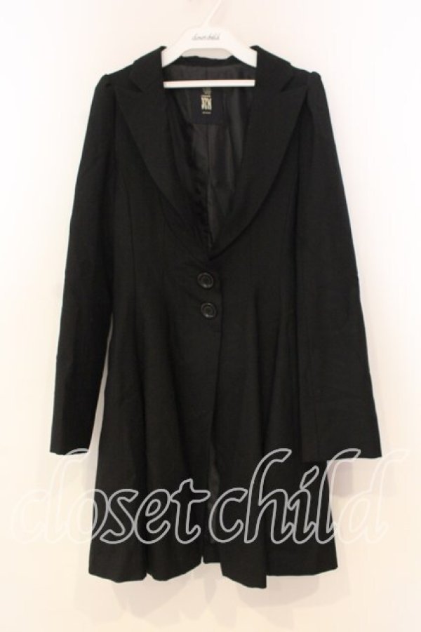 画像1: BPN / ロングフレアジャケット M ブラック O-26-01-08-069-GO-JA-OW-OS (1)